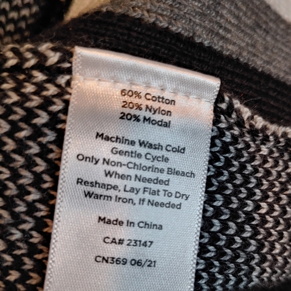 T By Talbots Buffalo Plaid Crew Neck Tunic Sweater Size PS Oversized NWT Cotton - Picture 8 of 12